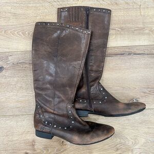 Born Brown Studded Boots
